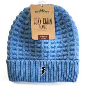 Northeast Outfitters Cozy Cabin Icon Patch Youth Beanie - Light Blue - Unisex